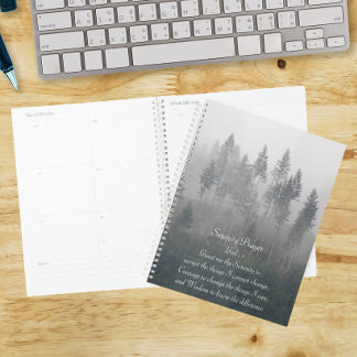 Agenda Serenity Prayer Misty Forest Foto