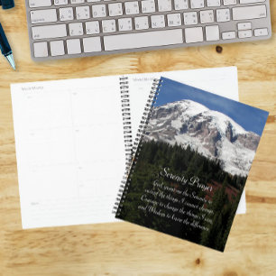 Agenda Serenity Prayer Monte Rainier Landscape