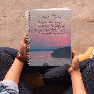 Agenda Serenity Prayer Pink Seascape Foto Sunset