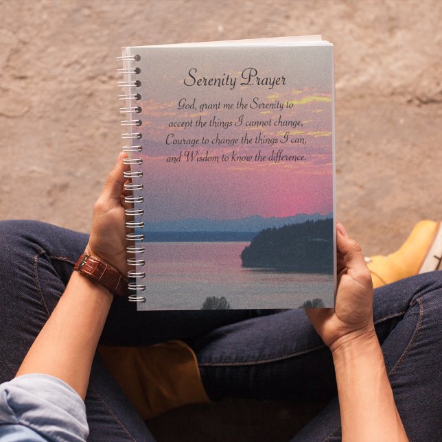 Agenda Serenity Prayer Pink Seascape Foto Sunset (In Situ)