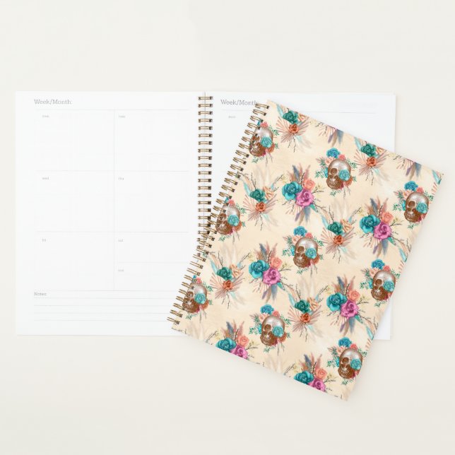 Agenda Série Boho Caveira Design 3 (Exibição)