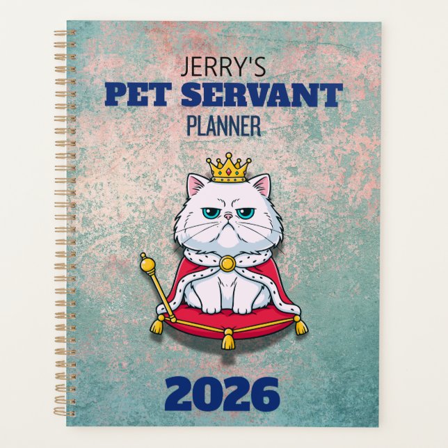 Agenda Servo de Estimação Personalizado (Frente)