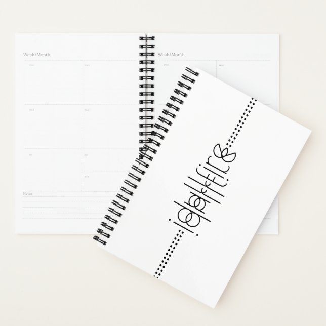 Agenda Seu nome como Alienígena Glifos - Branco exclusivo (Exibição)