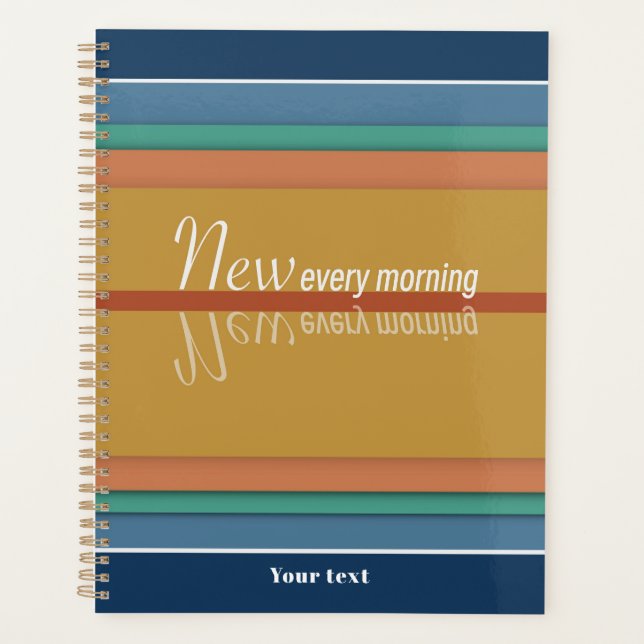 Agenda Seus Compaixões São Novos Toda Manhã (Frente)