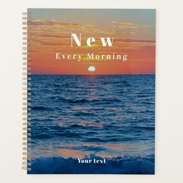 Agenda Seus Compaixões São Novos Todas As Manhãs (Frente)