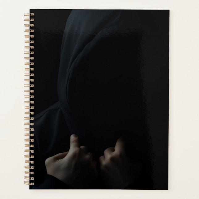 Agenda Shadow Gaze Hoodie – Dark Halloween Style (Frente)