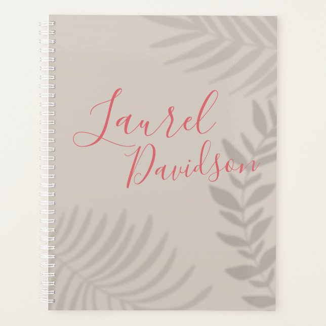 Agenda Shadow Palm Tan (Frente)