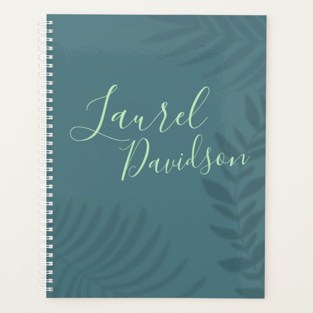 Agenda Shadow Palm Teal (Frente)