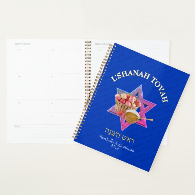 Agenda SHANAH TOVAH, Jewish Year Personalizado (Exibição)