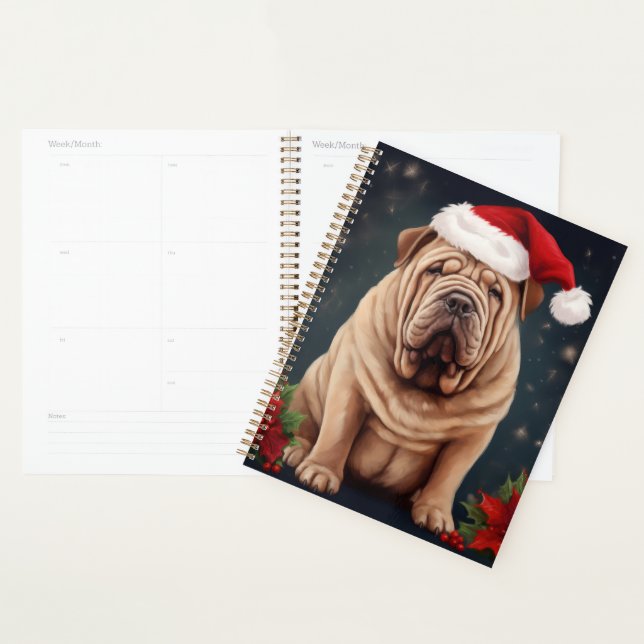Agenda Shar Pei Dog no Natal da Neve (Exibição)