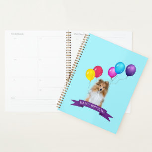 Agenda Sheltie Shetland Sheepdog Happy Birthday Gift Bag