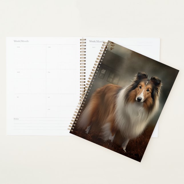 Agenda Shetland Sheepdog Halloween Scary (Exibição)