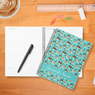 Agenda Shetland Sheepdog Pattern Aqua