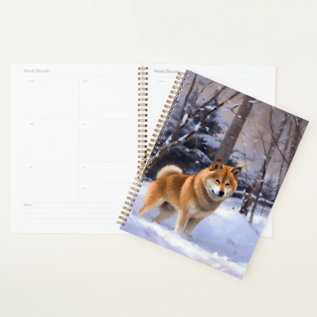 Agenda Shiba Inu Deixe-o nevar no Natal (Exibição)