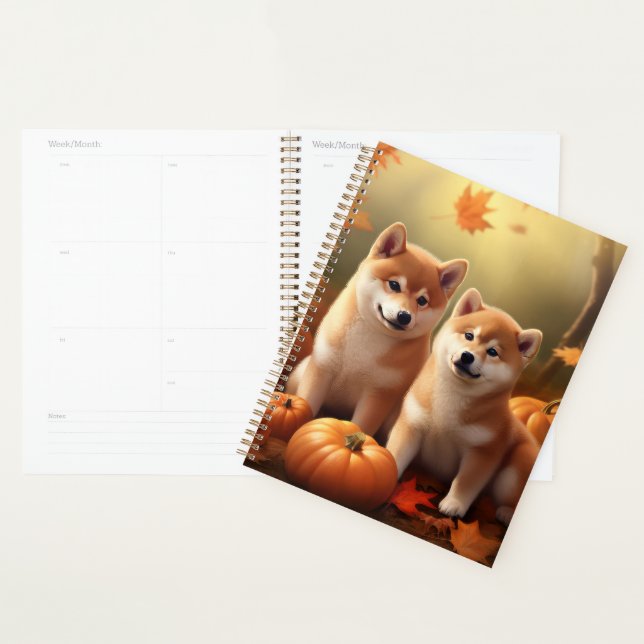 Agenda Shiba Inu Puppy Autumn Delight Pumpkin (Exibição)