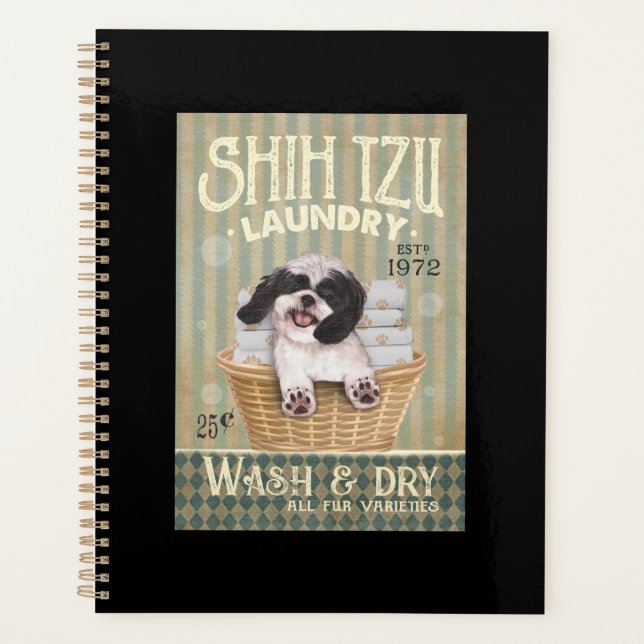 Agenda Shih Tzu Dog Laundry Cute Shih Tzu Life Puppy Tzu (Frente)