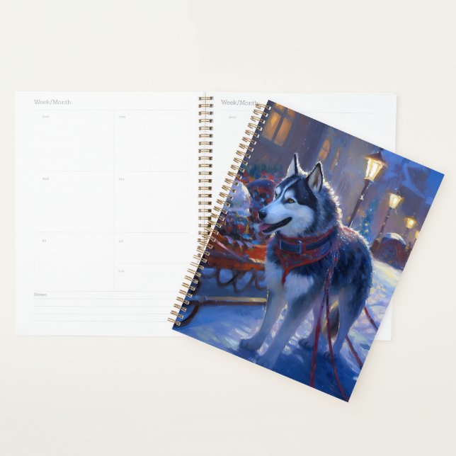Agenda Siberian Husky Natal Fesason (Exibição)