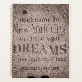 Agenda "Sidewalk Dreams-Little Italy, NYC" Planner
