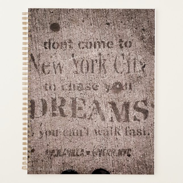 Agenda "Sidewalk Dreams-Little Italy, NYC" Planner (Frente)
