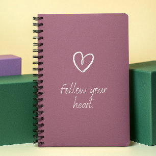 Agenda Siga a sua citação cardíaca l roxo moderno