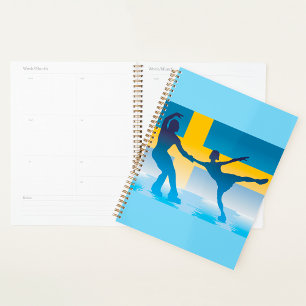 Agenda Silhout Sueco De Ice Skating Duo