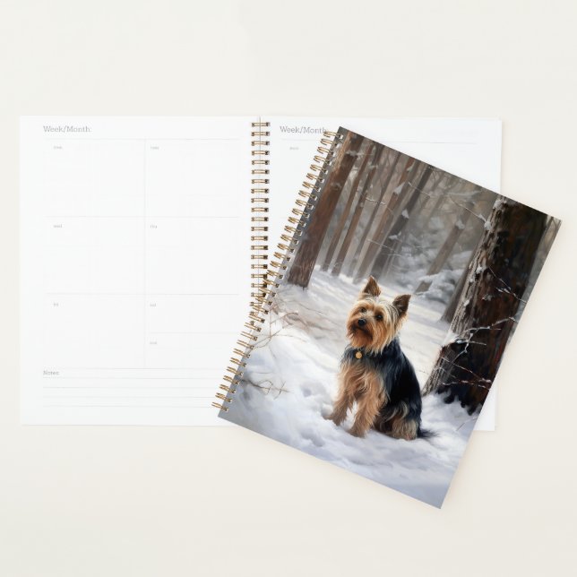 Agenda Silk Terrier Deixe-o nevar Natal (Exibição)
