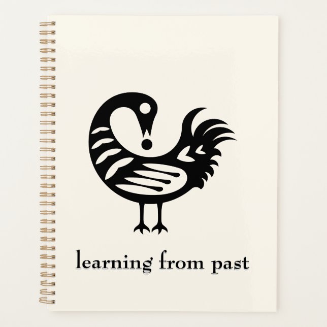 Agenda Símbolo africano Adinkra sankofa Planner (Frente)