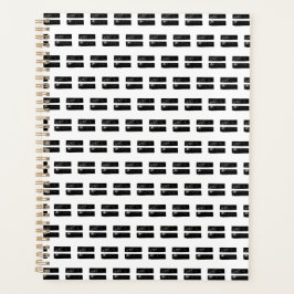 Agenda Símbolo matemático preto e branco "Igual" Lino Cut