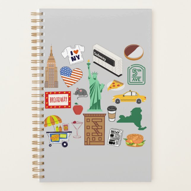 Agenda Símbolos da Cidade de Nova York (Frente)