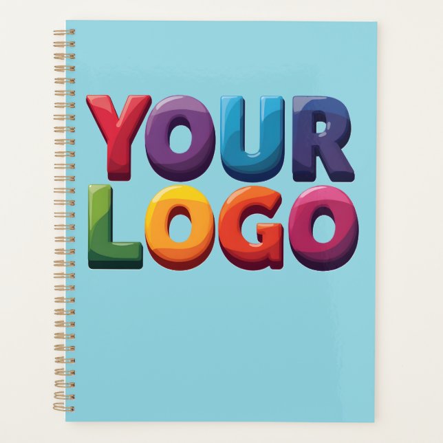 Agenda Simple Custom Logo and Text Business (Frente)