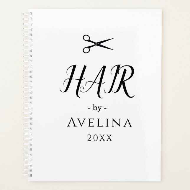 Agenda Simple elegant business light beauty salon (Frente)