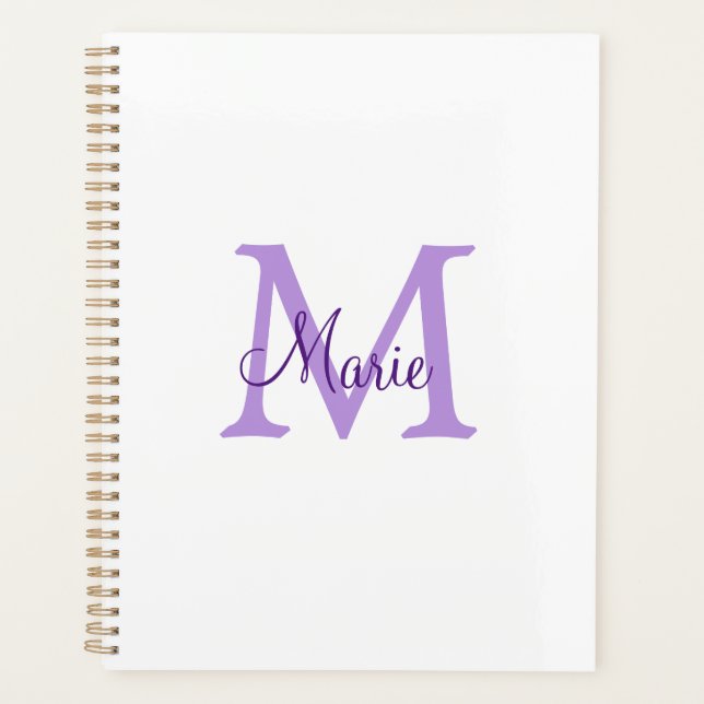 Agenda simple minimal add name monogram pink red   throw  (Frente)