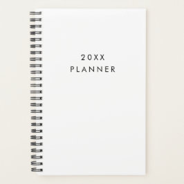 Agenda Simple Minimalist Black & White