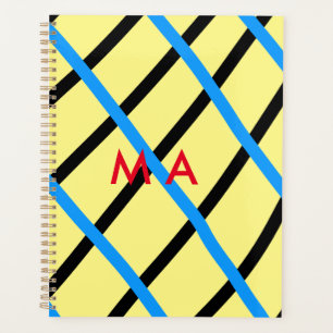 Agenda Simple monogram add your name letter man minimal t