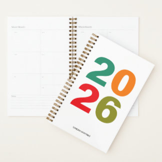 Agenda Simple name colorful modern typography 2026 photo