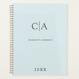 Agenda Simples, convite para monograma elegante