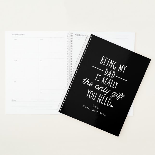 Agenda Simples Dia de os pais Engraçado Sendo Meu Present (Exibição)