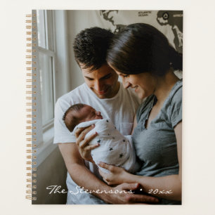 Agenda Simples Elegante Nome Personalizado e Foto Sem Dat
