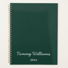 Agenda Simples Emerald Green Professional