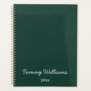 Agenda Simples Emerald Green Professional