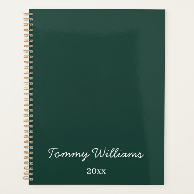 Agenda Simples Emerald Green Professional (Frente)