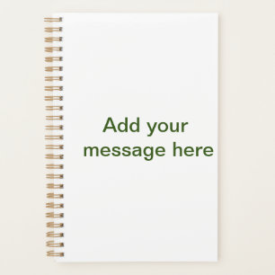 Agenda Simples minimal verde adicione seu texto nome foto