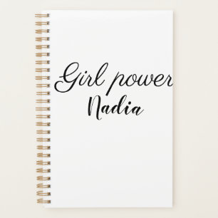 Agenda simples poder feminino minimal adicionar nome text