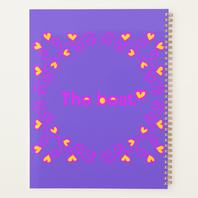 Agenda Simples presente "o melhor" (Verso)