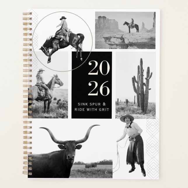 Agenda Sink Spur & Ride - 2026 Western Planner (Frente)