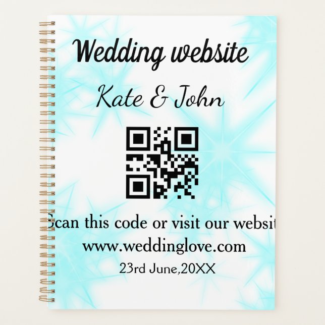 Agenda site de casamento simples minimal QR code adicione (Frente)