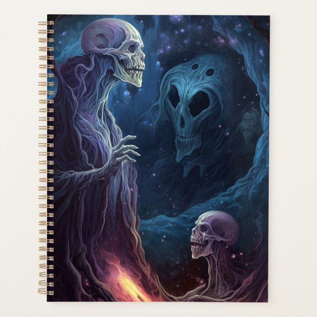 Agenda Skeleton morto cria arte horrorosa (Frente)