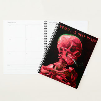 Agenda Skeleton with Burning Cigarette by Van Gogh