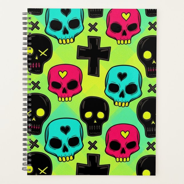 Agenda Skull Pattern Planner (Frente)