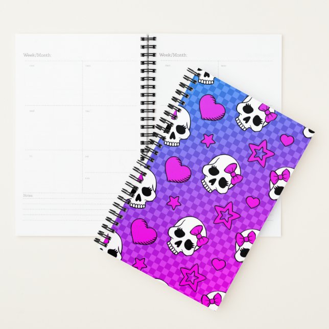 Agenda Skully Pop Kawaii (Exibição)